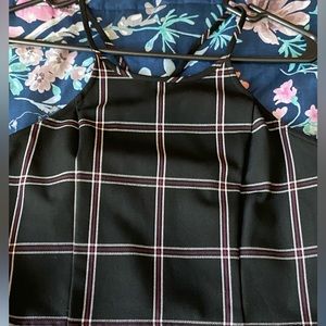 Striped back crossed crop top